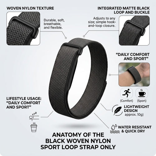 Black - UA google Fitbit air strap